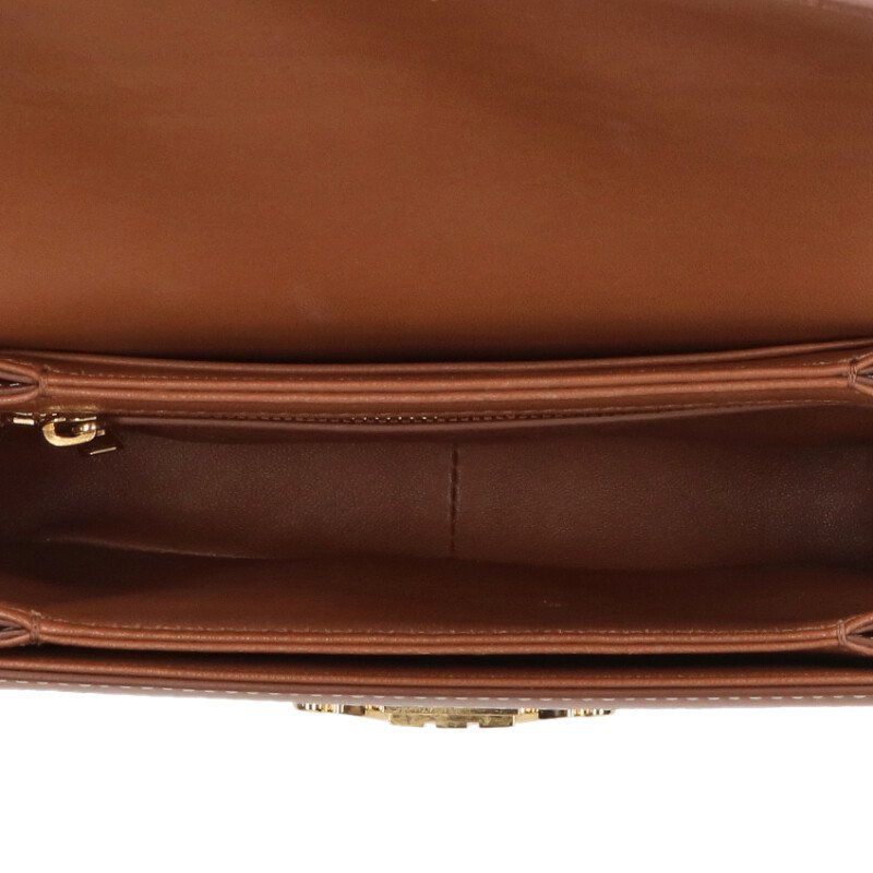 Celine Teen Triomphe Canvas Calfskin Shoulder Bag Women