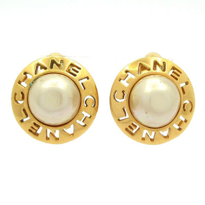 Chanel Earrings - Gold And Ivory