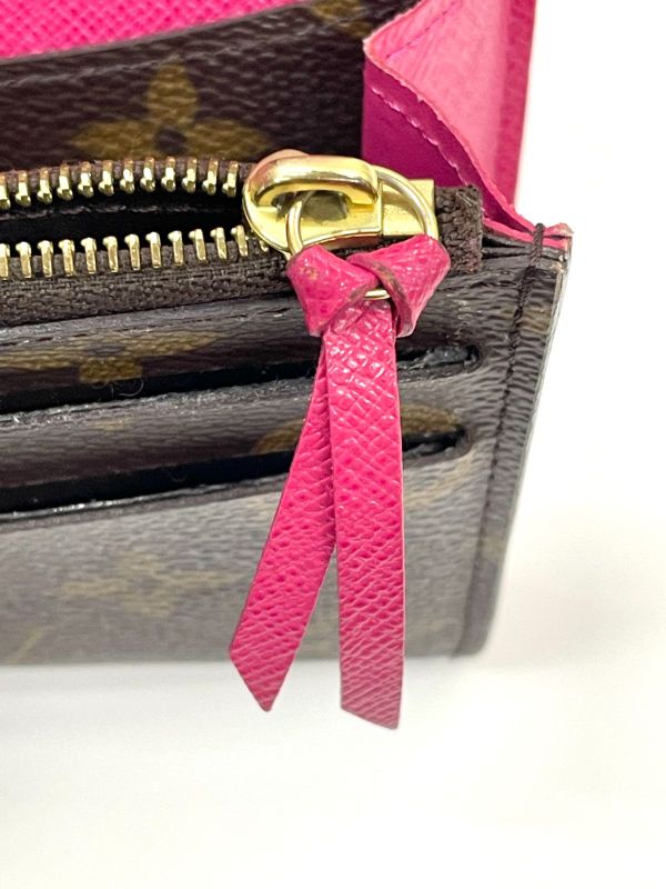 Louis Vuitton Monogram Portefeuille Emilie Zipper Long Wallet M41943 Brown ×