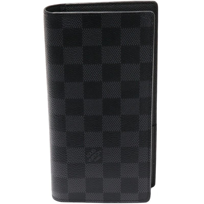 Louis Vuitton Zip Long Wallet With Coin Purse Damier Graphite Portefeuille