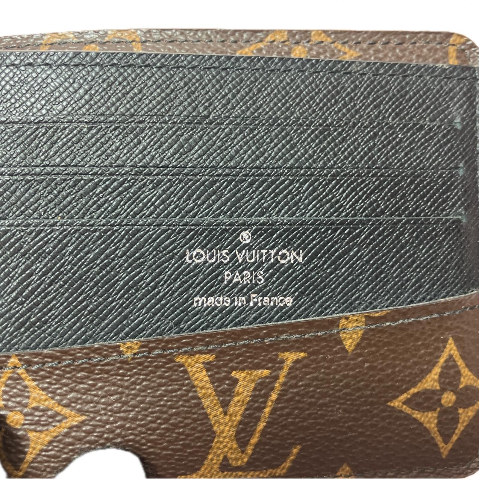 Louis Vuitton Men's Bifold Wallet Monogram Macassar Portefeuille Gaspar