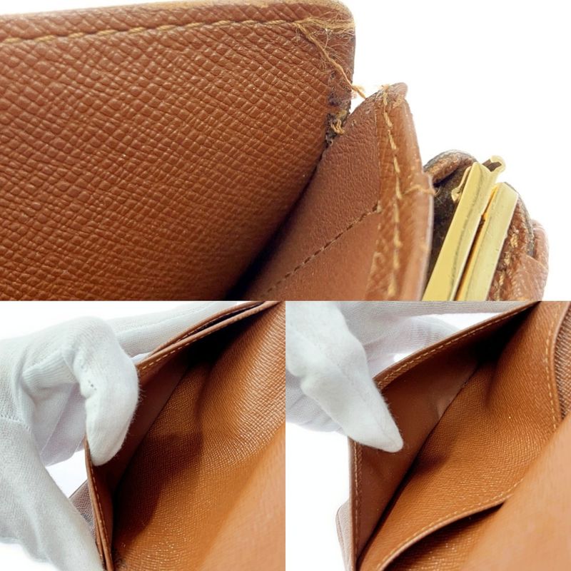 Louis Vuitton M61663 Monogram PVC Porte Monet Vier Viennois Brown 405922 Bifold