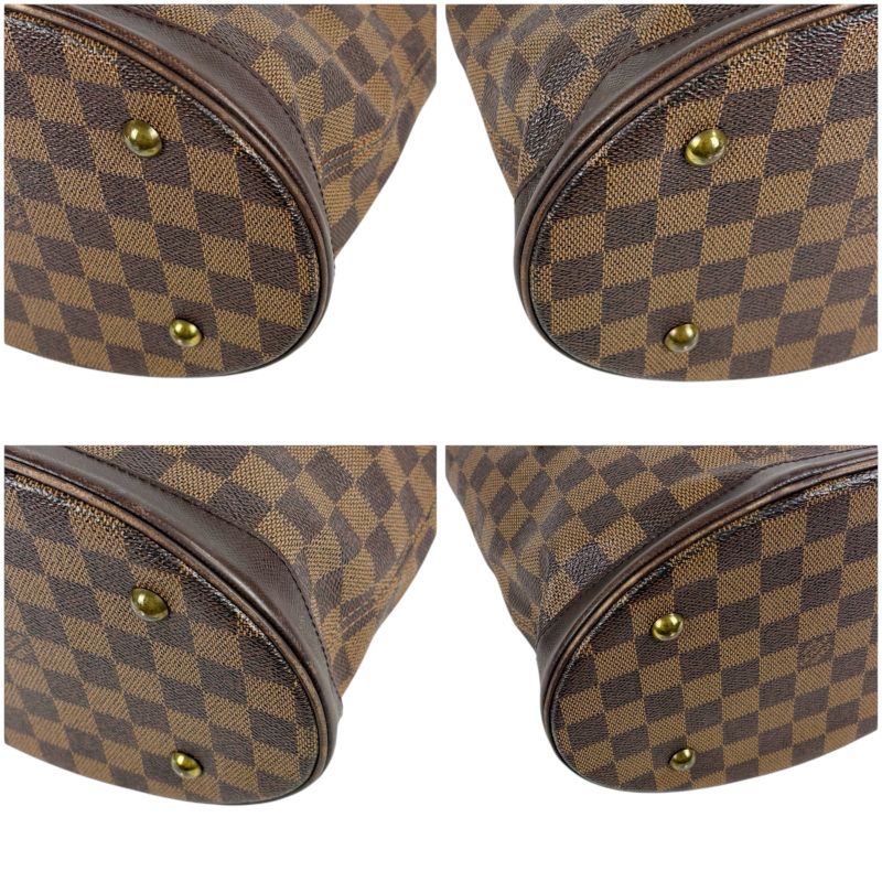 Louis Vuitton Petit Baguette Marais Mini Tote Bag Damier Leather Brown Shoulder