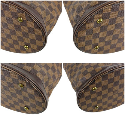Louis Vuitton Petit Baguette Marais Mini Tote Bag Damier Leather Brown Shoulder