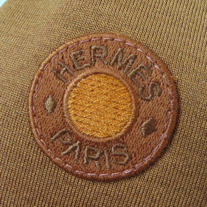 Hermes 23AW Cotton Silk Crewed Cell With Patch Mock Neck Long Sleeve Sweatshirt