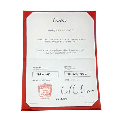 Cartier D'amour Diamond Necklace Large LM 41cm (1614in) 18K WG 750 Diamants