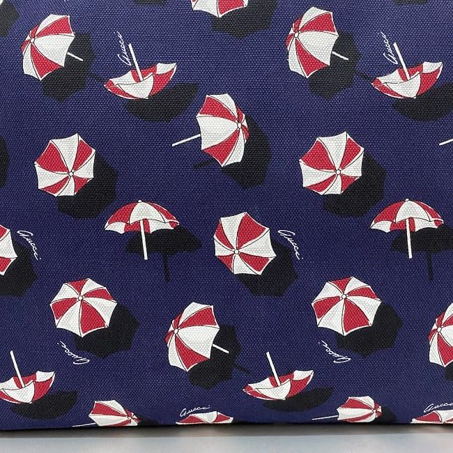 Gucci Tote Bag Navy White 286198 Excellent Condition Canvas