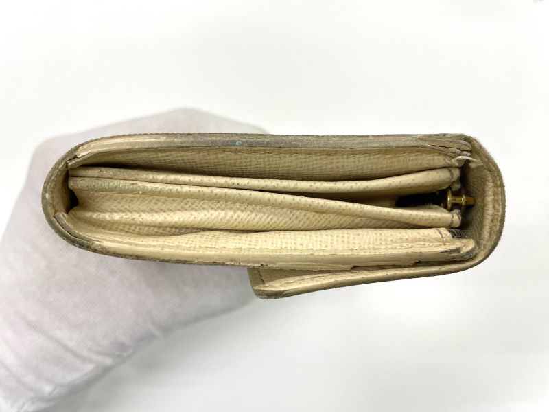 Louis Vuitton Damier Azure Portefeuille Sarah Long Wallet N61735 Ivory Made In