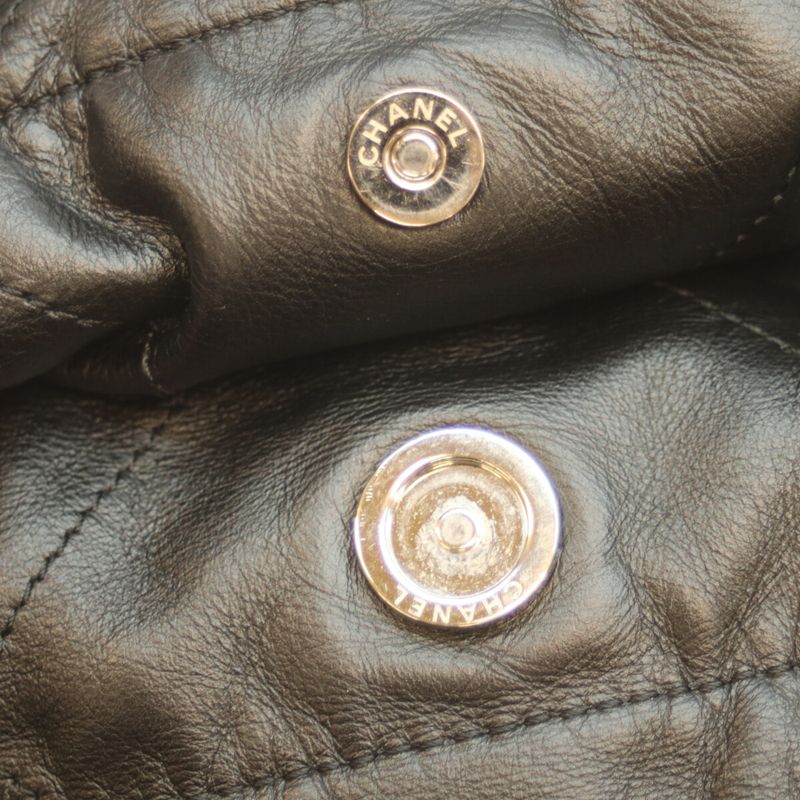 Chanel As3262 Black Shiny Calf Svhardware Chanel 22 Large Shoulder Bag Silver