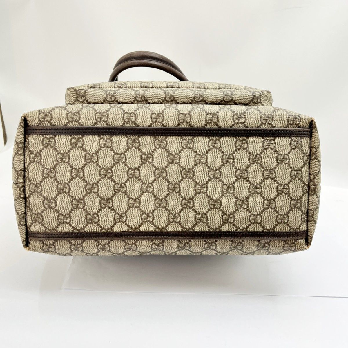 Gucci GG Supreme Tote Bag 108832 Brown