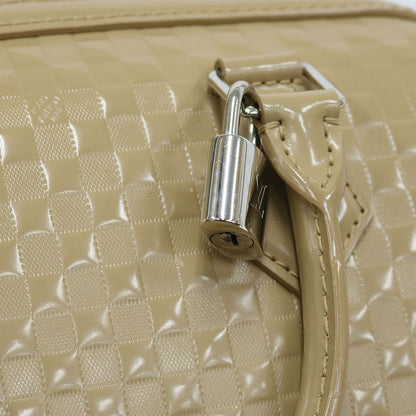 Louis Vuitton Speedy Cube MM Damier Faceted Handbag Leather M48905 Beige Women