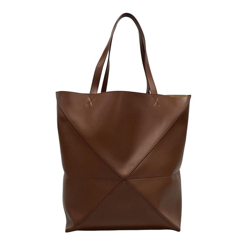 Loewe Tote Bag Puzzle Fold Tote XL Brown Fold