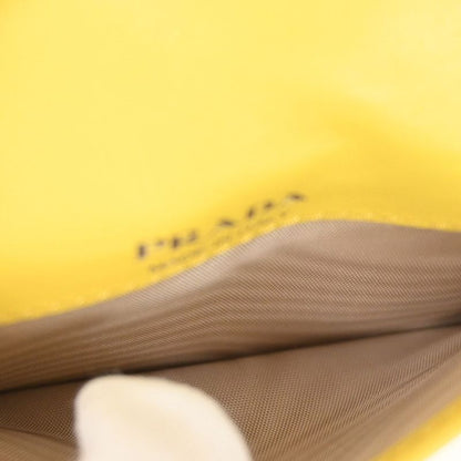 Prada Card Case Coin Purse Fold Wallet Logo Grace Triangle Compact Leather