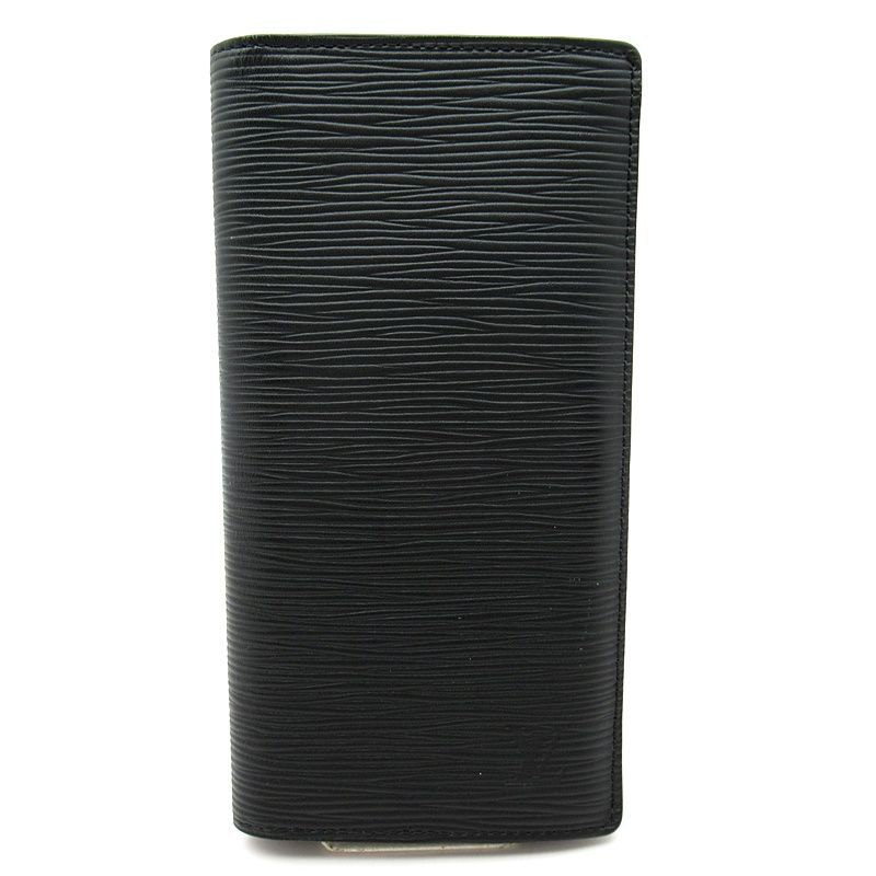 Louis Vuitton Portefeuille Brazza M66542 Epi Men's Noir Black