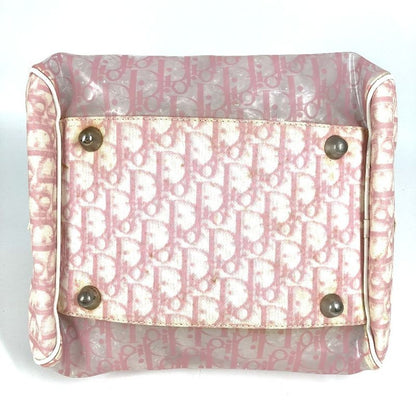 DIOR Handbag Trotter Logo Vinyl Pink