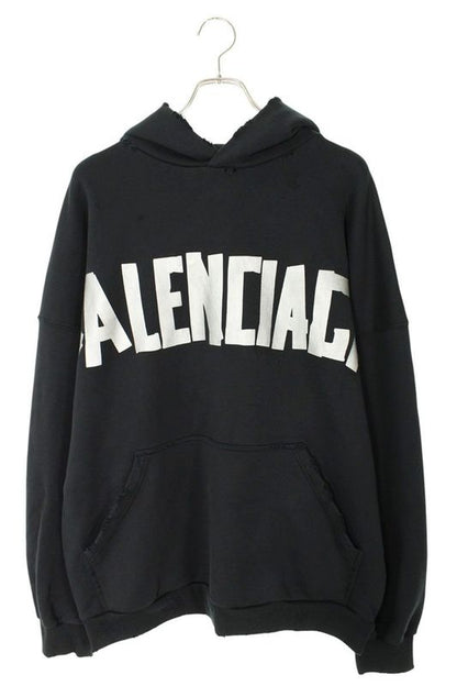 Balenciaga 739024 Tqvq9 Tapered Logo Pullover Hoodie Men's 2