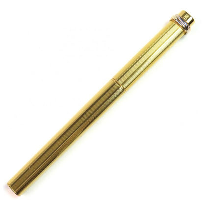 Cartier Vintage Trinity Ballpoint Pen With Cap Gold With Case Made In France