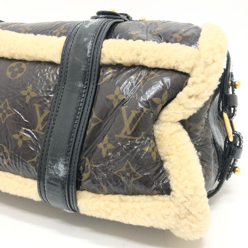 Louis Vuitton Handbag Storm M95574 Patent Leather Marron Brown