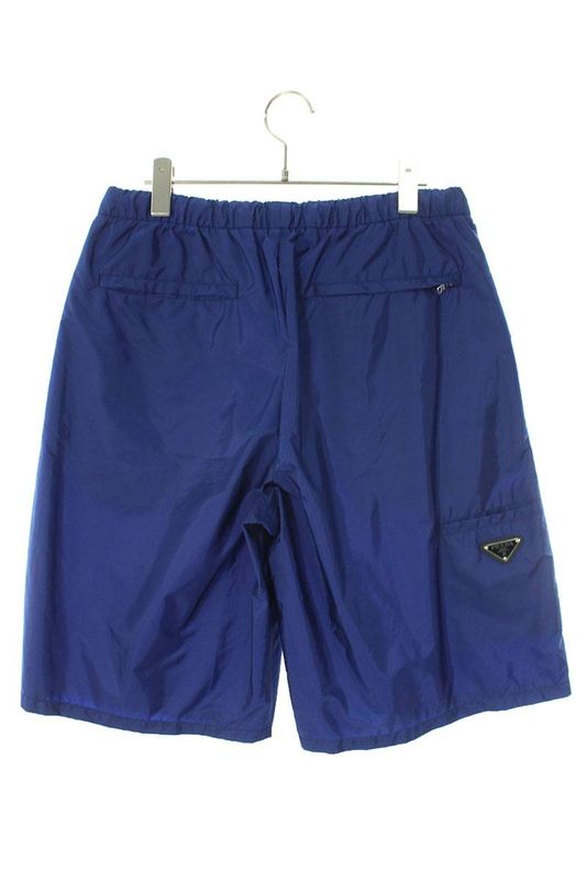 Prada Sph153 S212 1WQ9 Re-nylon Triangle Plate Half Pants Men's S