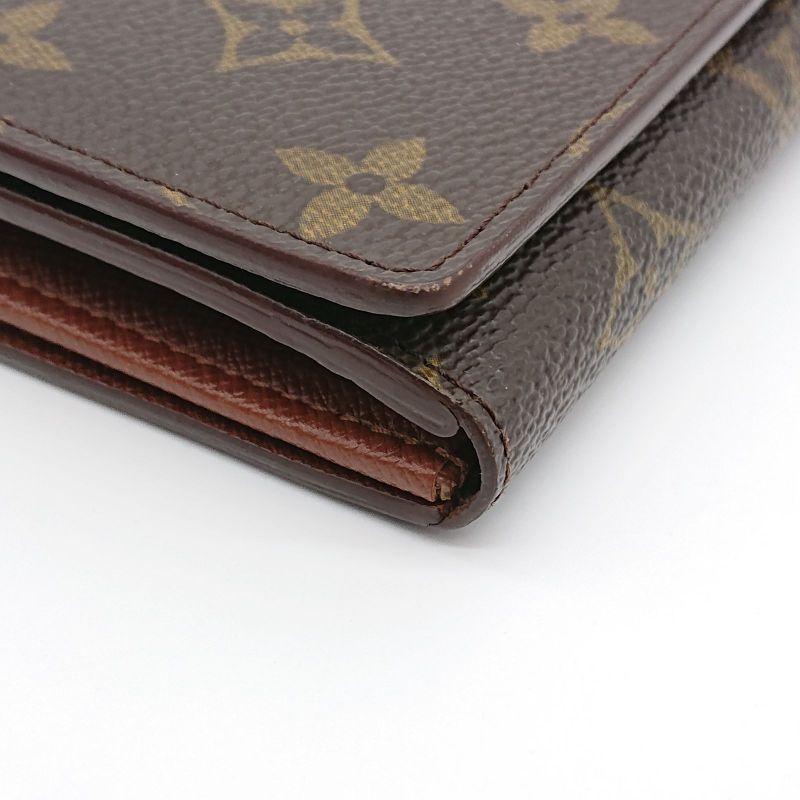 Louis Vuitton Mid-size Folded Wallet With Monogram Portmonnais Biers Trésor