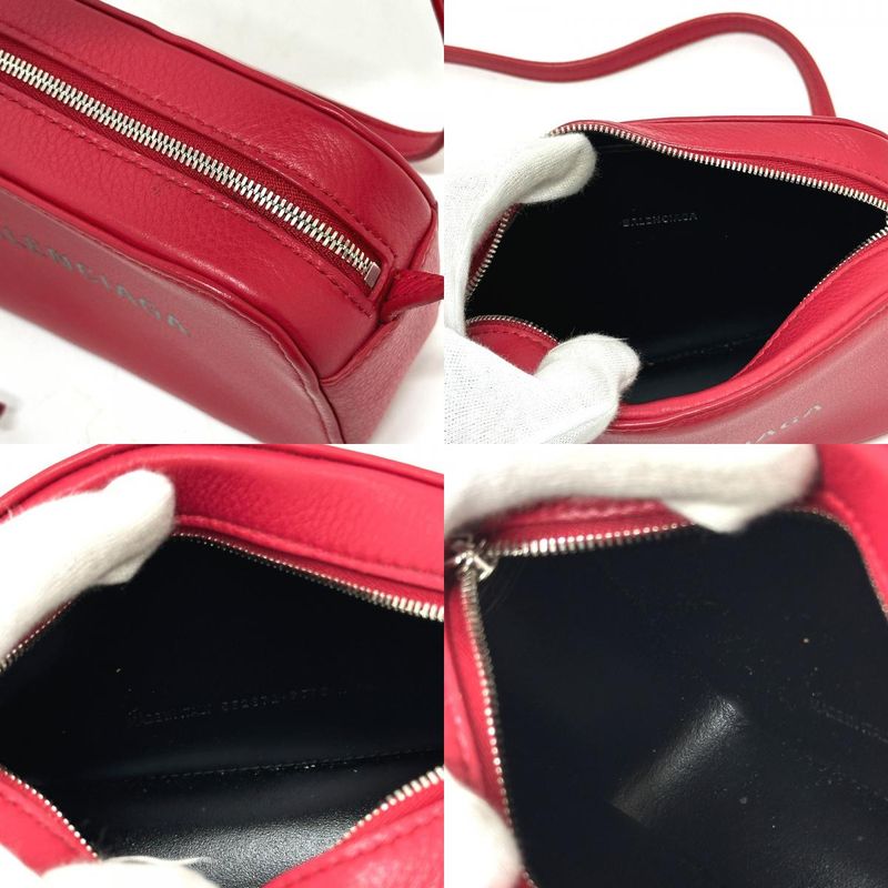 Balenciaga Shoulder Bag Everyday 552372 Leather Red