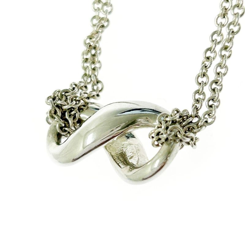 Tiffany & Co Silver Infinity Necklace 8.0g 925 Engraved 367363 Necklace
