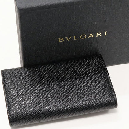Bulgari 6-ribbon Key Case Classico Grained Calf Leather Black 20234