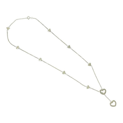 Tiffany & Co Silver Heart Link Lariat Necklace 8.6g 925 Engraved 426836 Necklace