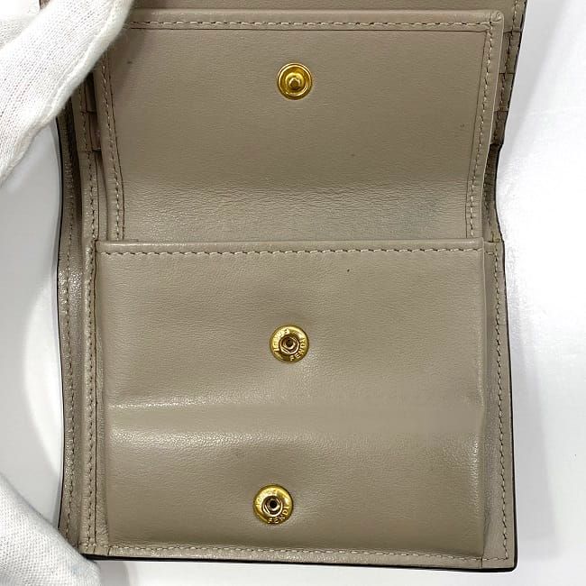 Fendi Bifold Wallet Pink Beige Bytheyard 8m0387 Wallet