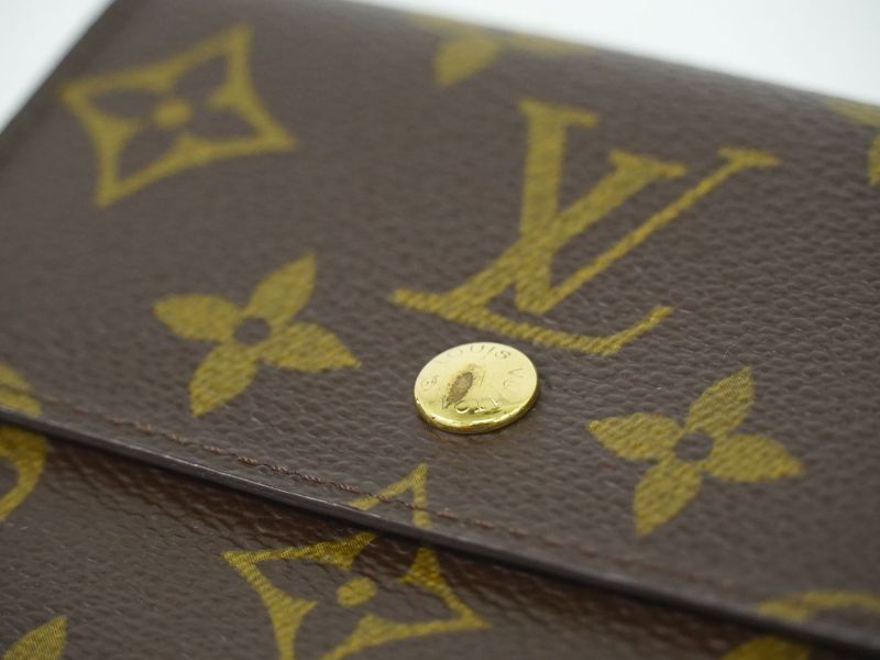 Authentic Louis Vuitton LV Porte Monebier Carte Cles Di Monogram Fold Wallet