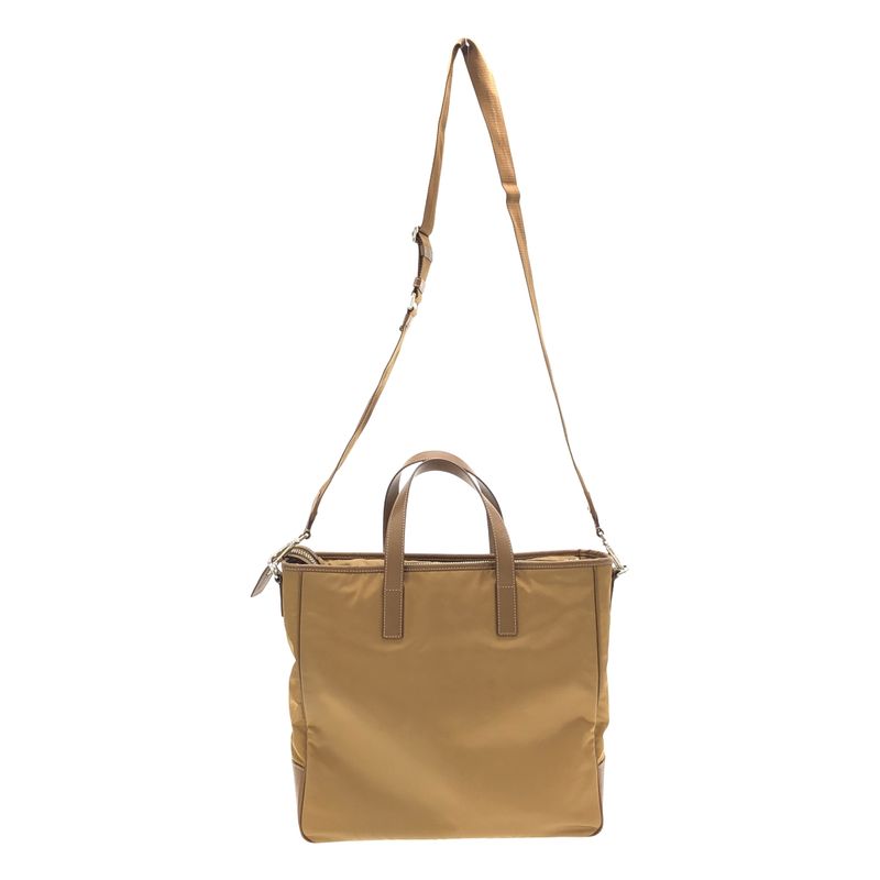 Prada - Re-nylon X Saffiano Leather 2-way Shoulder Tote Bag Fully Lined With