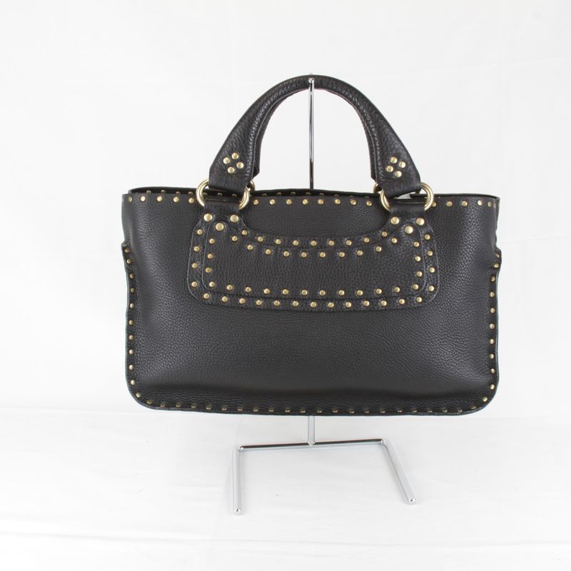 Celine Studded Boogie Bag Handbag Leather Ladies