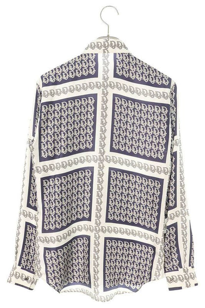 Dior 21SS 013c502a5095 Obscure All Over Silk Long Sleeve Shirt Men 37