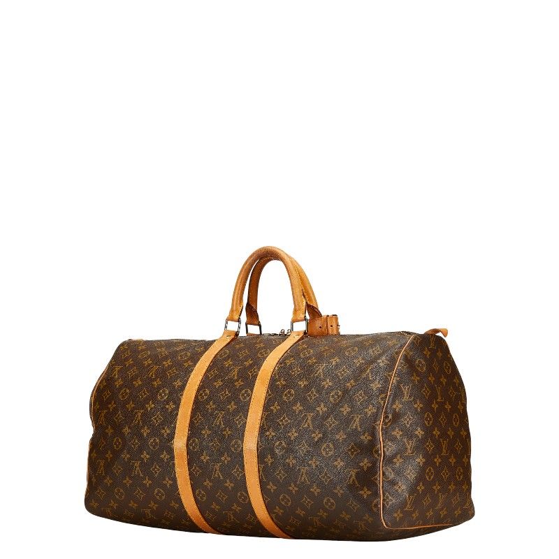 Louis Vuitton Monogram Keepall 55 Boston Bag Travel Bag Travel Bag M41424 Brown