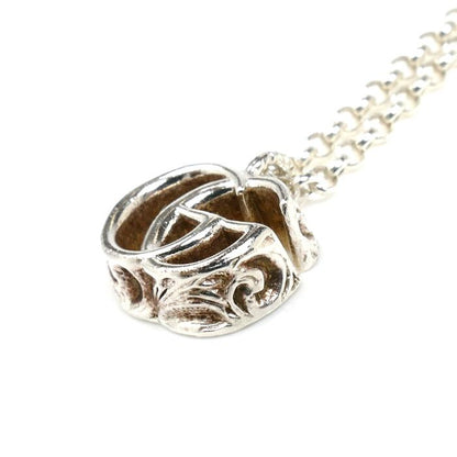 Gucci Silver 925 Double G Necklace 770724 J8400 8106 54g 39/44cm (1732in)