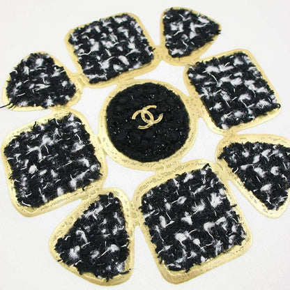 Chanel 20aw Sunflower Tweed Sweatshirt White M P65655k61341