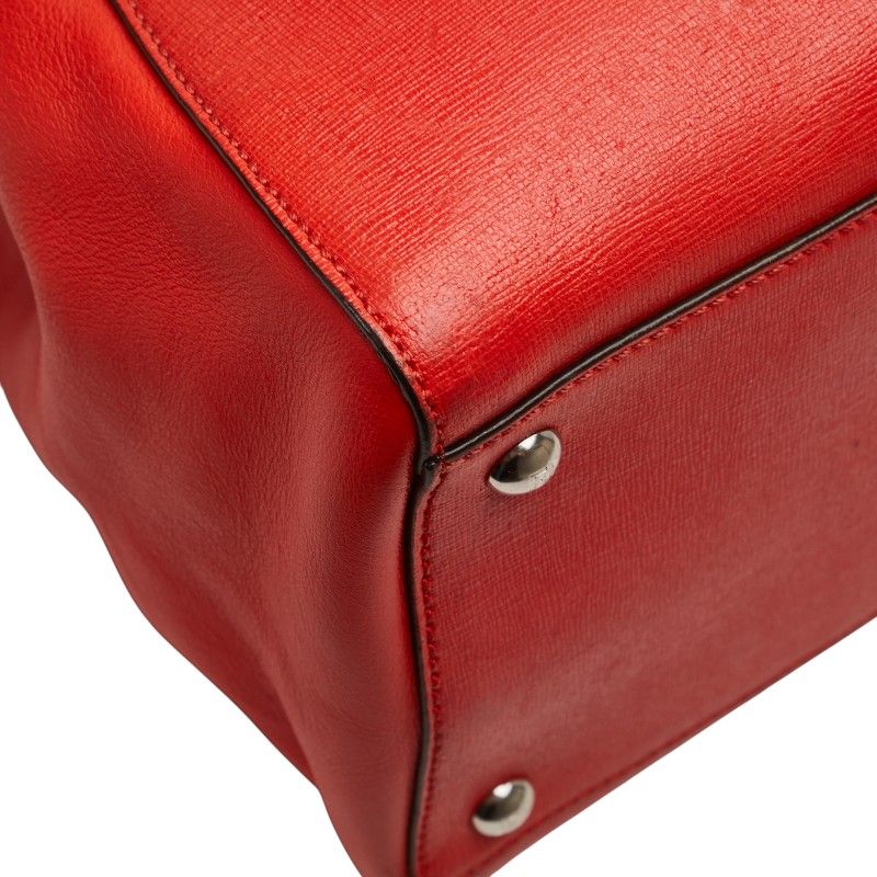 Fendi Toujours Handbag Shoulder Bag 2WAY 8bh250 Red Leather Women Fendi