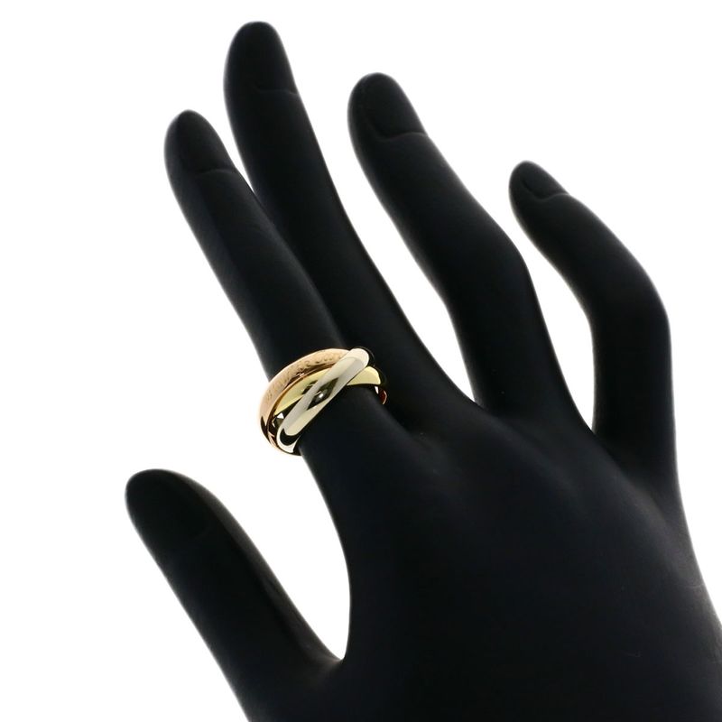 Cartier Trinity #49 Ring 18K Yellow Gold 18K White Gold 18K Pink Gold Ladies