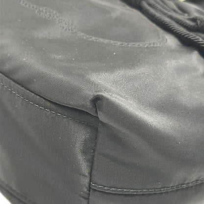 Prada Handbag Logo Jacquard Black Ribbon