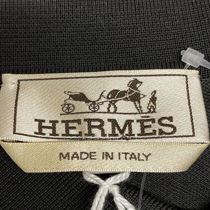 Hermes Short Sleeve Polo Shirt Size M Men's - 567830ha22me Dark Gray And Black