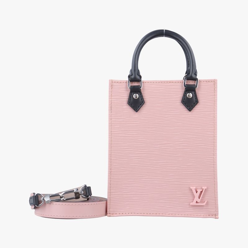 Louis Vuitton Petite Sac Plat Rose Ballerine Pink Epi  Handbag Shoulder Bag Tote