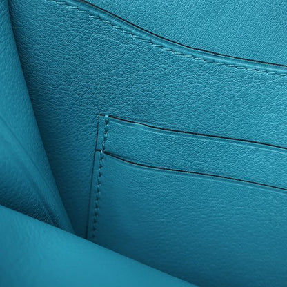 Hermes Shoulder Bag Mini Convoyeur Vosuift Turquoise Silver Hardware Blue