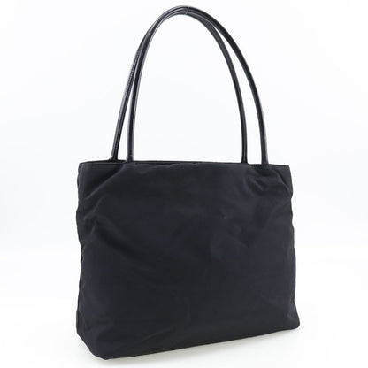 Prada Nylon And Enamel Black Women's Tote Bag