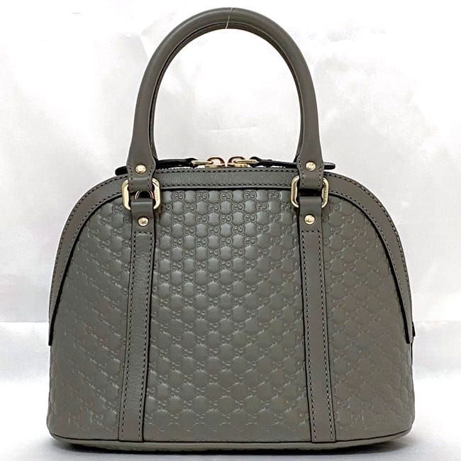 Gucci 2 Way Bag F21470 Grey Micro Stripe 449654