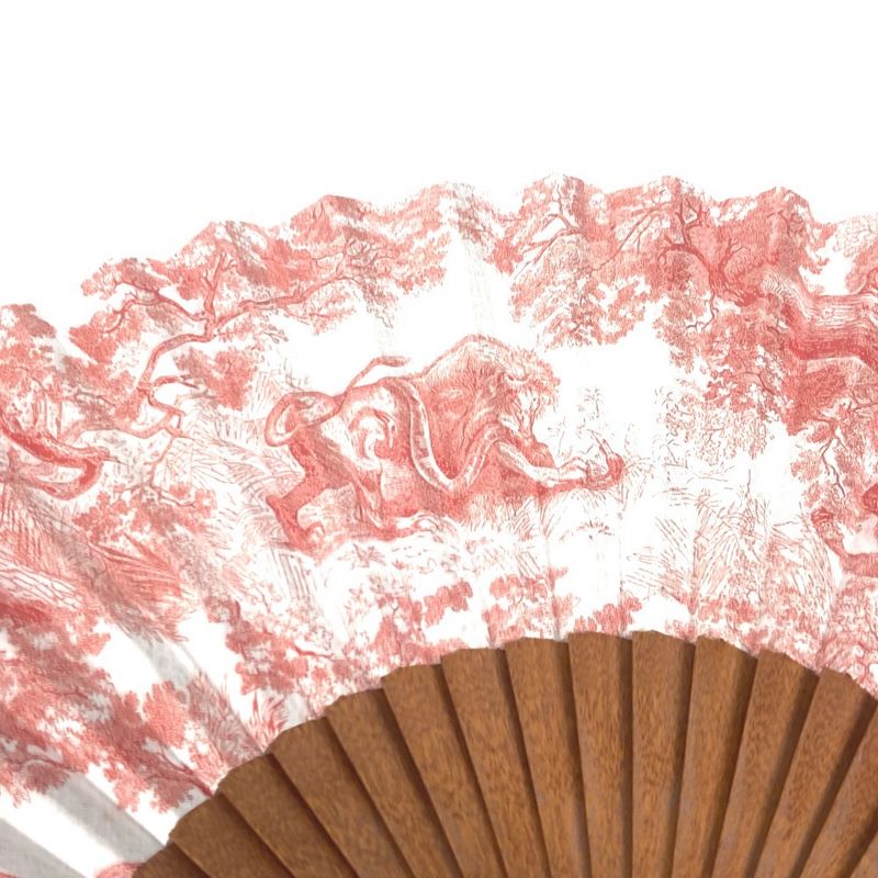 DIOR Miscellaneous Goods Twirldujuy Fan Wood Orange