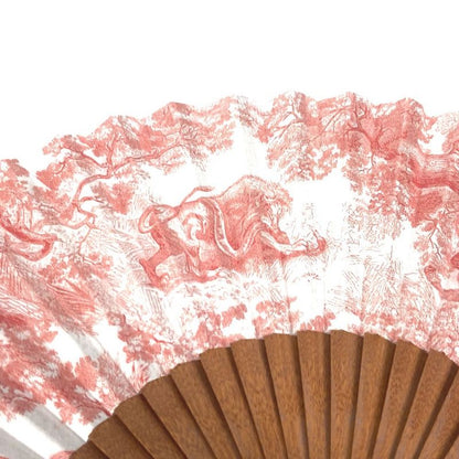 DIOR Miscellaneous Goods Twirldujuy Fan Wood Orange