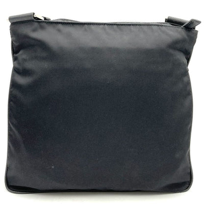 Prada Crossbody Shoulder Bag Black Nylon Women Men Triangle Logo