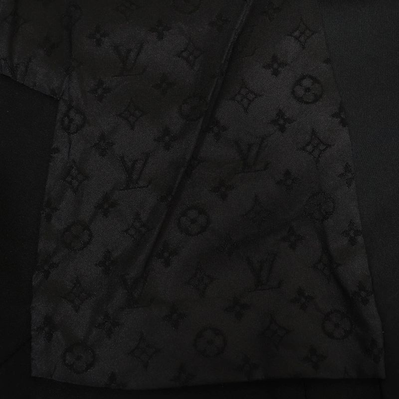 Louis Vuitton 09SS Wool Silk Blend Lined Monogram Mini Ruffle Design Jacket