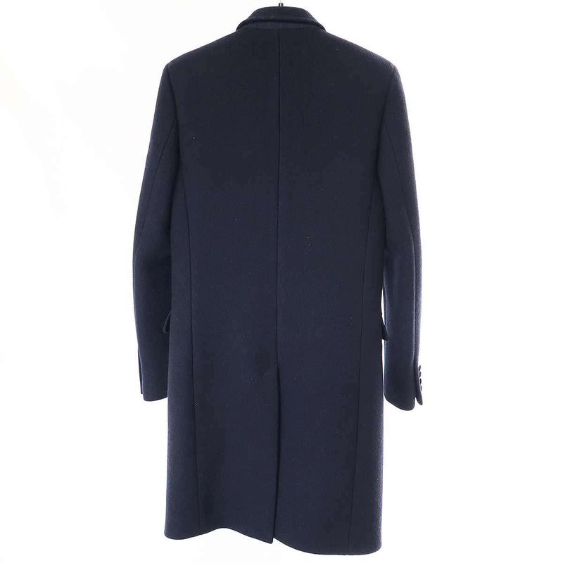 Saint Laurent Paris 13aw Wool Melton Double Breasted Napoleon Chester Coat