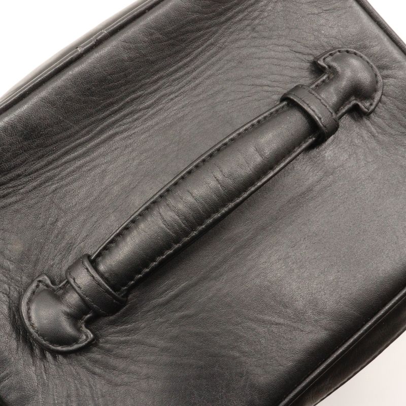 Chanel Vanity Bicolore Handbag Lambskin Black Ladies Pouch
